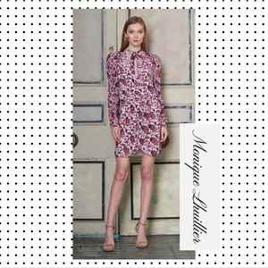 NWT Monique Lhuillier - Velvet Burnout Mini Dress 10